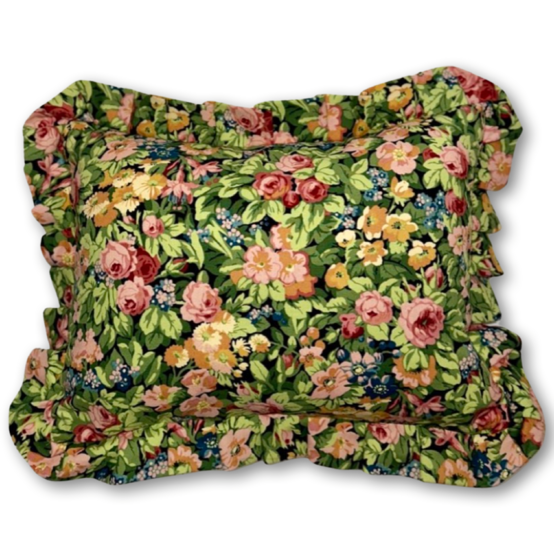 Sanderson 'Nina' cushion with frill