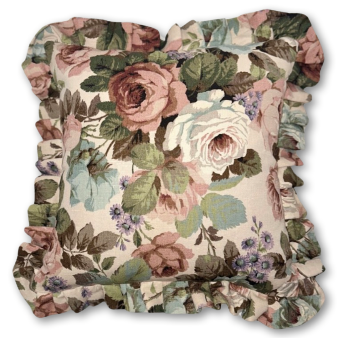 Sanderson 'Little Chelsea' cushion with frill