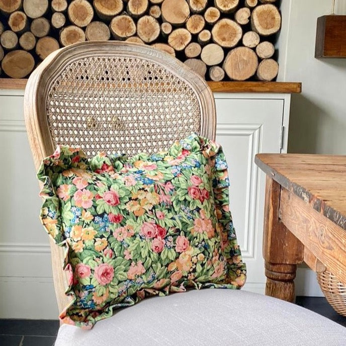Sanderson 'Nina' cushion with frill