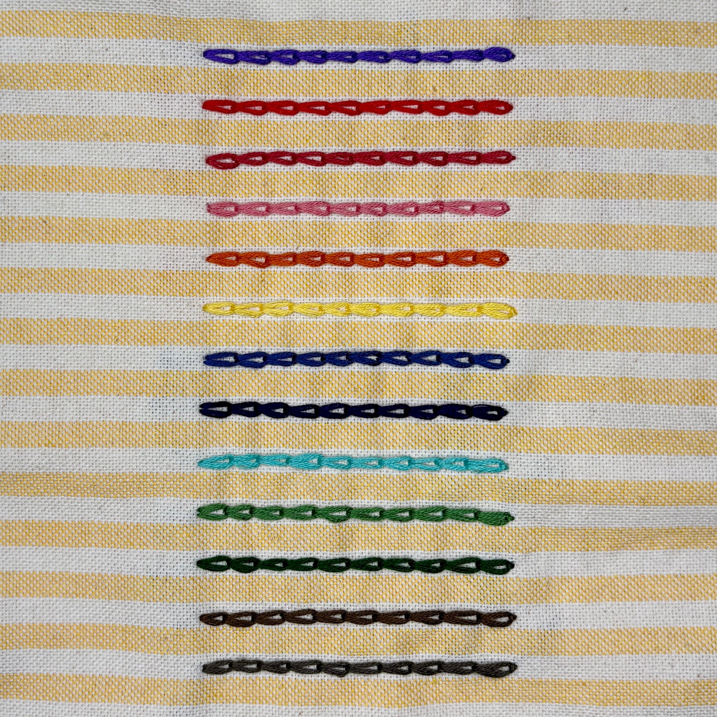 Personalised Blue Candy Stripe cushion with frill